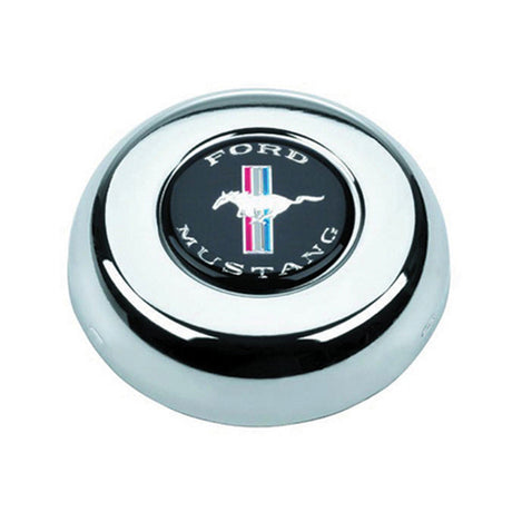 Chrome Horn Button Mustang - VELA AUTO 