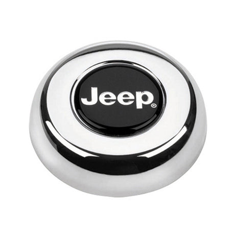 Chrome Horn Button-Jeep - VELA AUTO 