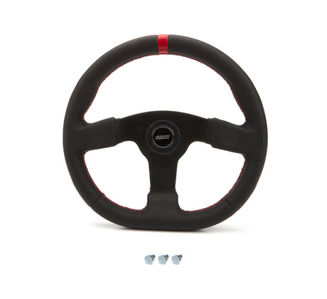 D Steering Wheel Red Center Strip - VELA AUTO 