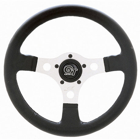 Steering Wheel Formula GT 12in 5-Bolt Sil/Blk - VELA AUTO 