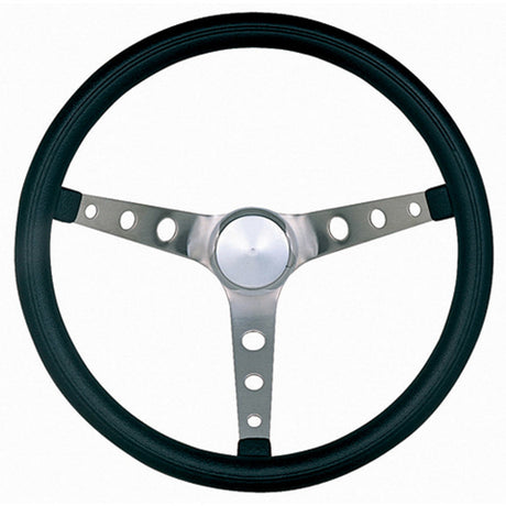 Classic Nostalgia 15in Black Steering Wheel - VELA AUTO 
