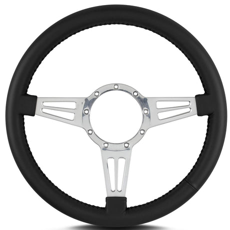 Steering Wheel Mark 4 Do uble Slot Pol. w/Blk Wra - VELA AUTO 