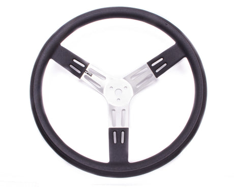 17in. Steering Wheel Black Alum. Smooth Grip - VELA AUTO 
