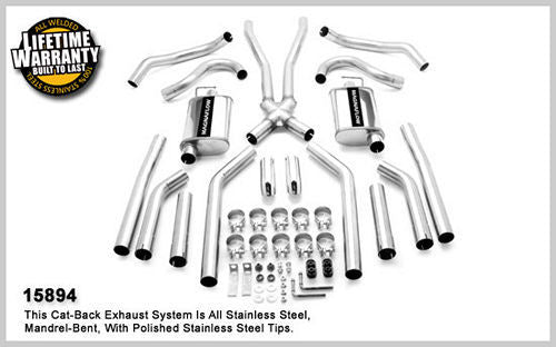 68-72 GM A Body 2.5in Dual Exhaust System - VELA AUTO 