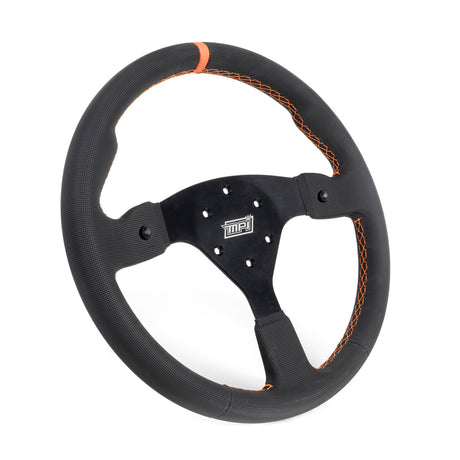 Off Road Steering Wheel 14in Flat Suede - Vela Auto