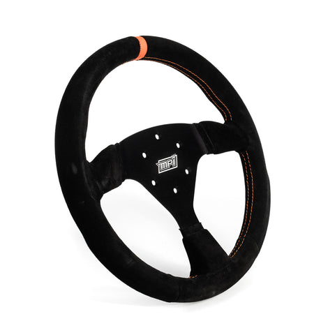 Track Day Steering Wheel 13in Flat Suede - Vela Auto