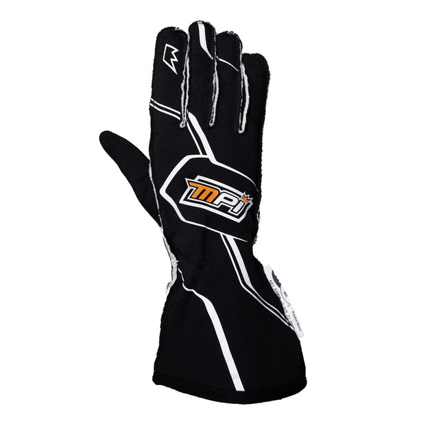 MPI Racing Gloves SFI 3.3/5 Black X-Large - Vela Auto