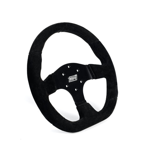 Touring Steering Wheel 13in Full Black D Shaped - Vela Auto