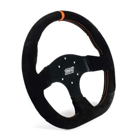 Touring Steering Wheel 13in D Shaped Suede - Vela Auto