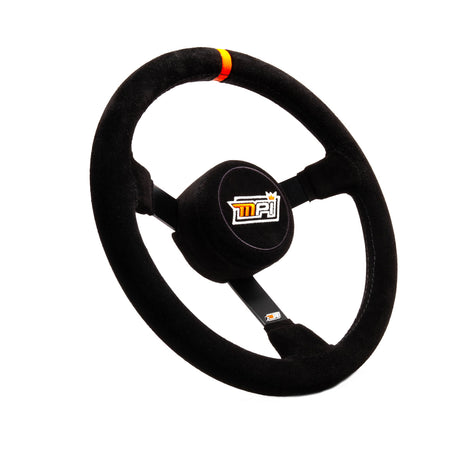 Stock Car Steering Wheel 13in Dished Suede - Vela Auto